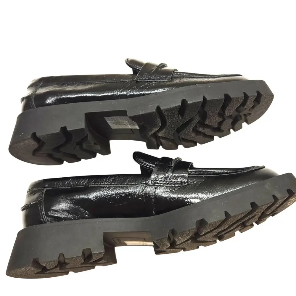 NWOT Dolce Vita Boy's 6 Dress Shoes Black Loafer Slip-on New